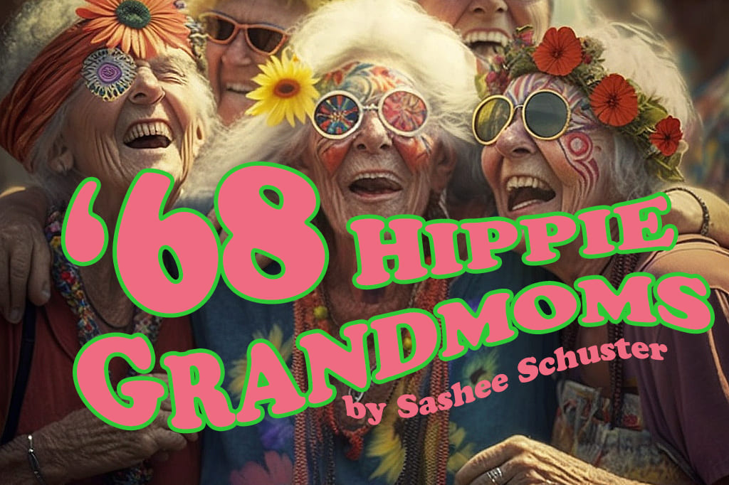 ’68 Hippie grandmoms by Sashee Schuster