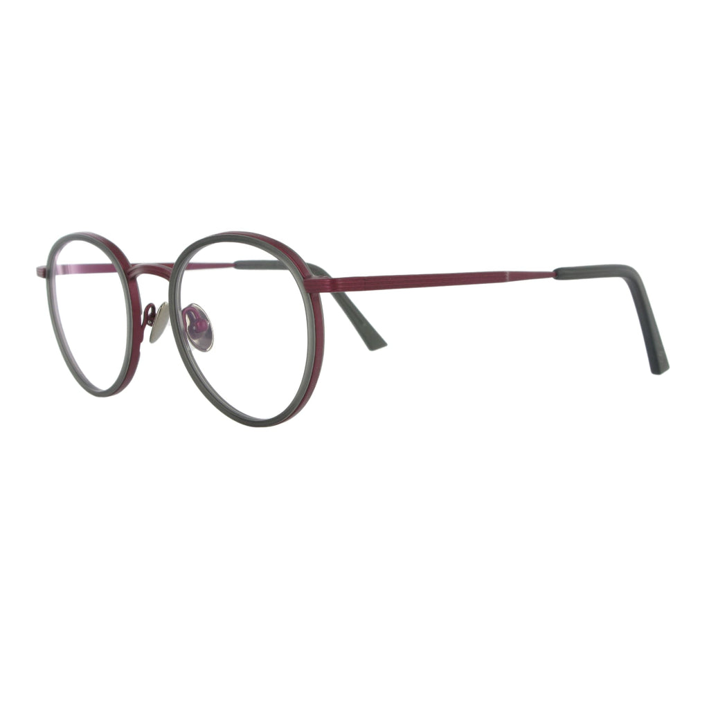 Apis - cgy red matt titanium with grey acetate rim