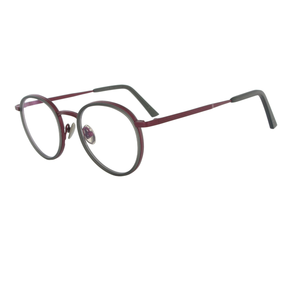 Apis - cgy red matt titanium with grey acetate rim