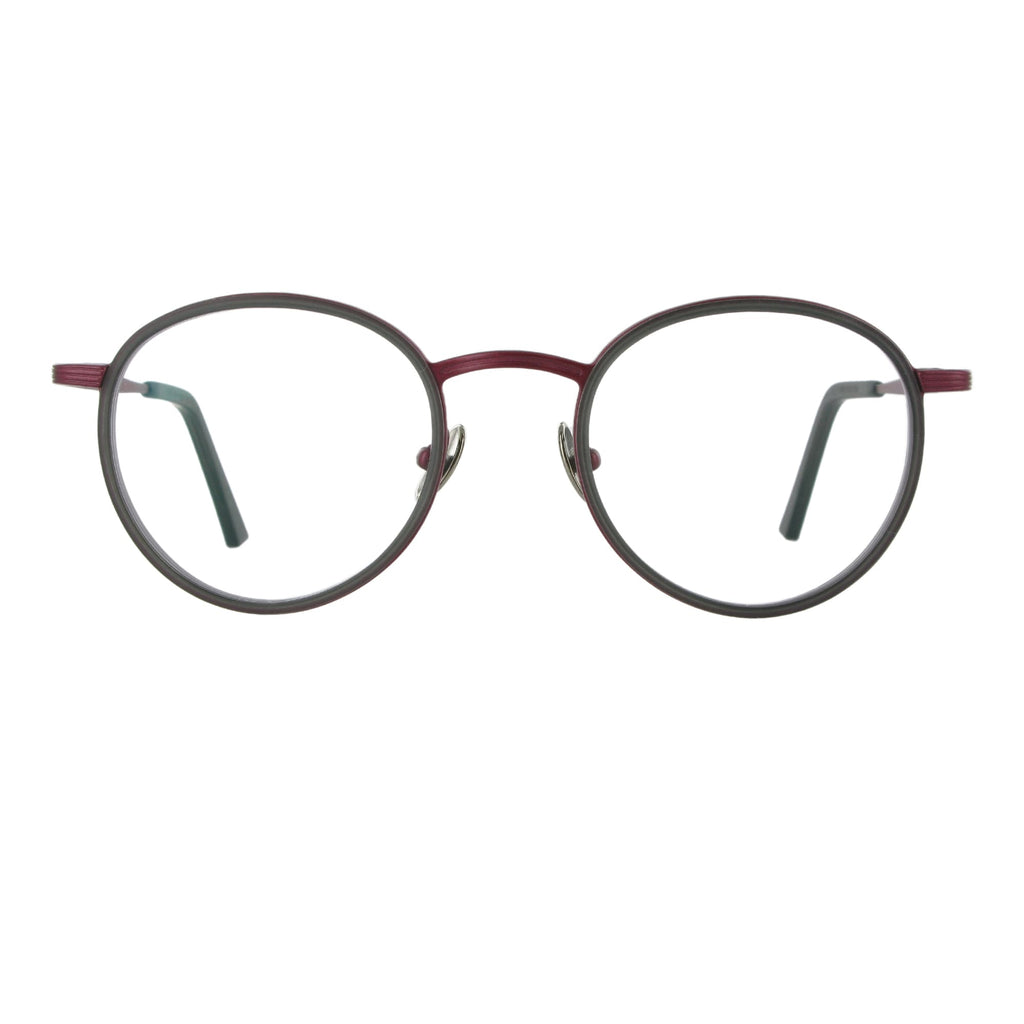 Apis - cgy red matt titanium with grey acetate rim
