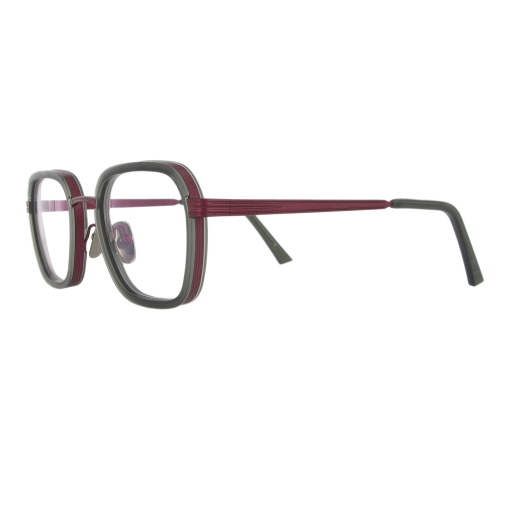 Funk-Schuster Keket RIM cgy red matt crystal grey acetate rim