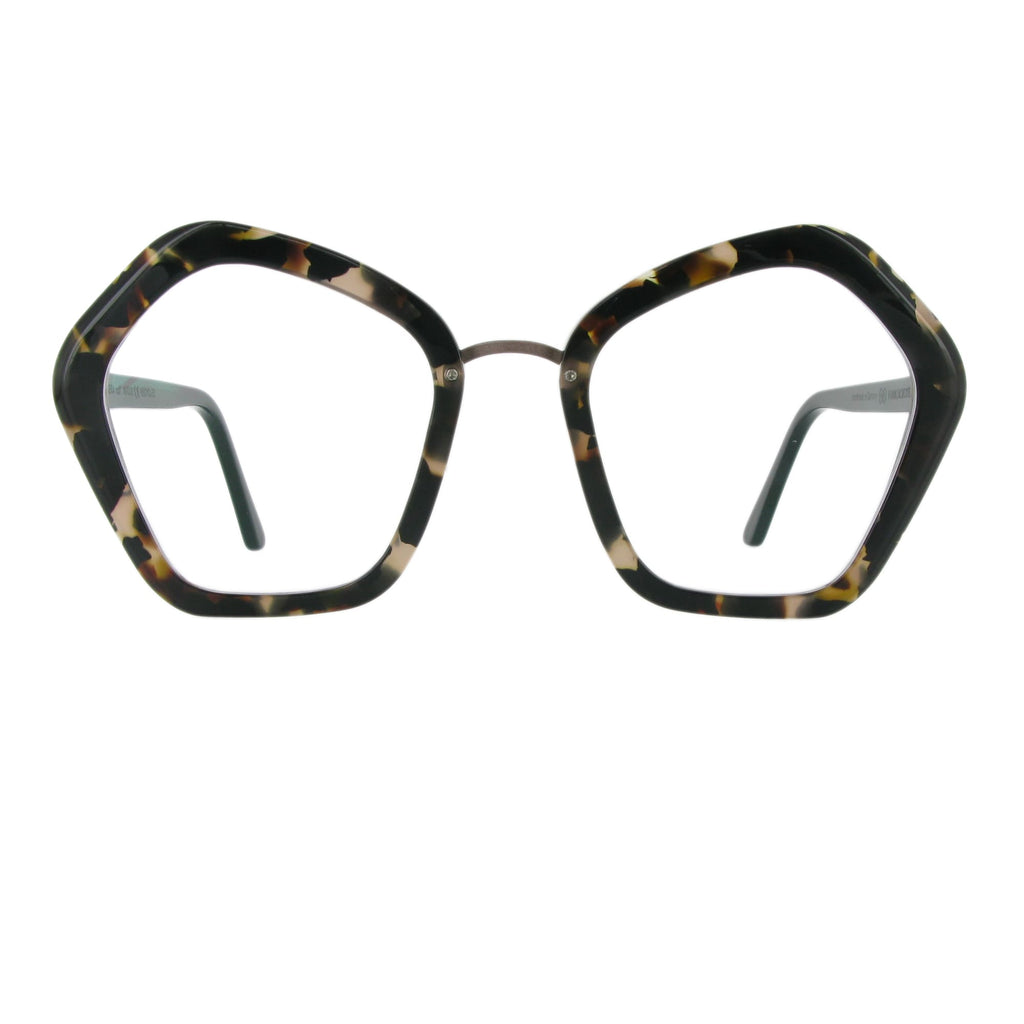 Funk-Schuster Ortrera -rcd M7 recycling acetate - brown titanium nose bridge