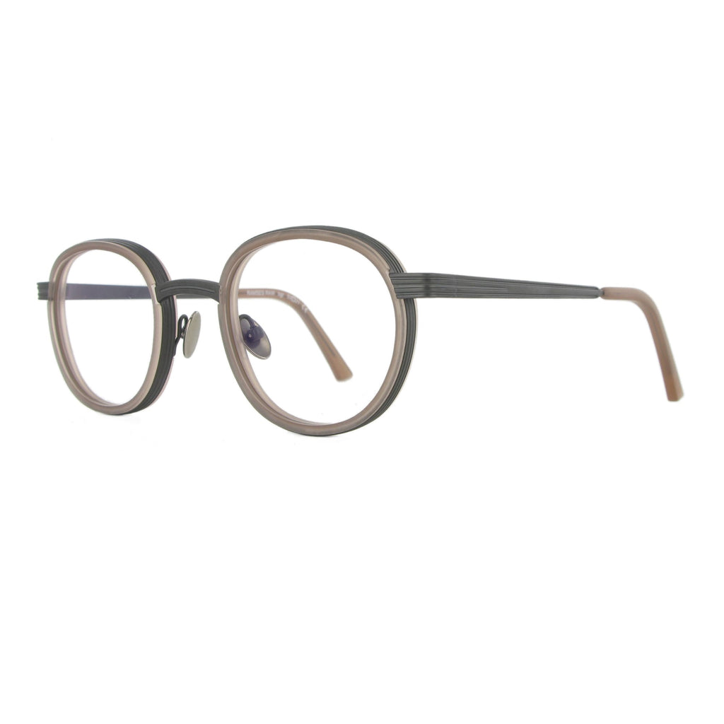 Ramses - Grey matt titanium -  nougat acetate rim - mocha mousse